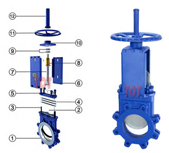 Bidirectional Knife Gate Valve Part