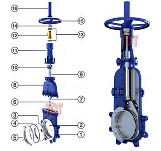 Bonneted Knife Gate Valve Part
