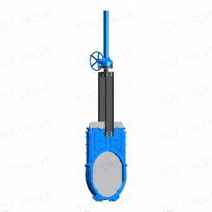 DN1000 Bi-Directional Rising Stem Wafer Manual Handwheel Knife Gate Valve