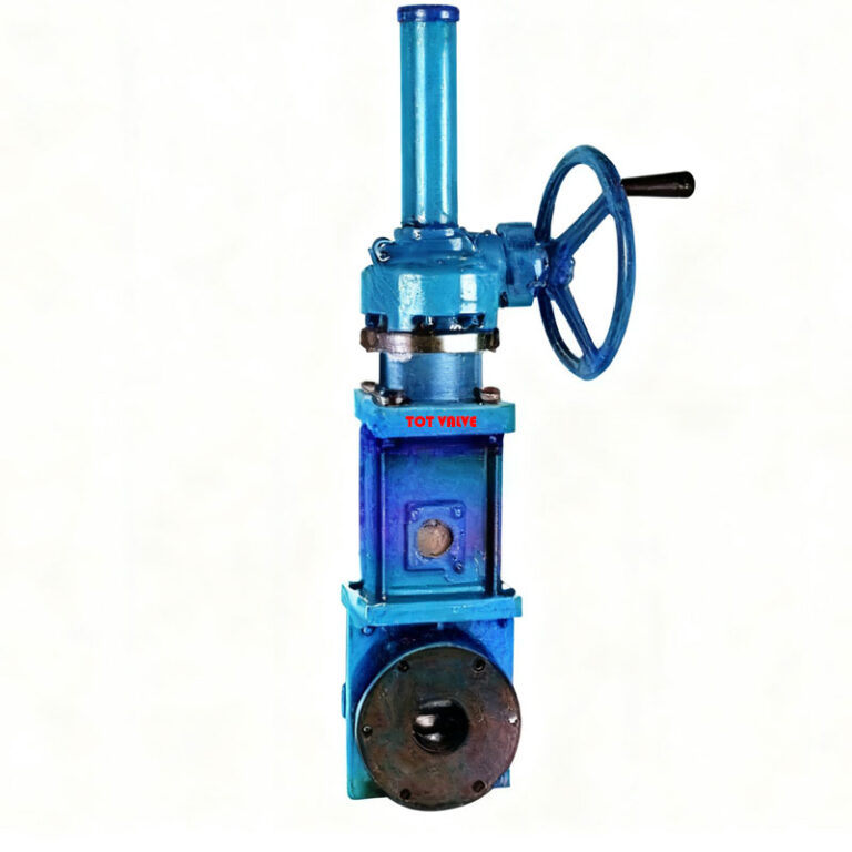 Bevel Gear Resilient-Seated Slurry Knife Gate Valve