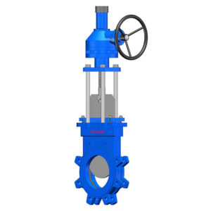 Bevel-Gear-Round-Port-Lug-Bi-Directional-Knife-Gate-Valve
