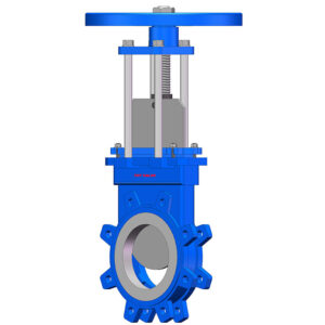 Manual Handwheel Round Port Lug Non Rising Stem Uni-Directional Knife Gate Valve