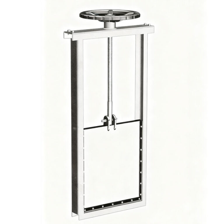 Manual Handwheel Square Port Channel Gate