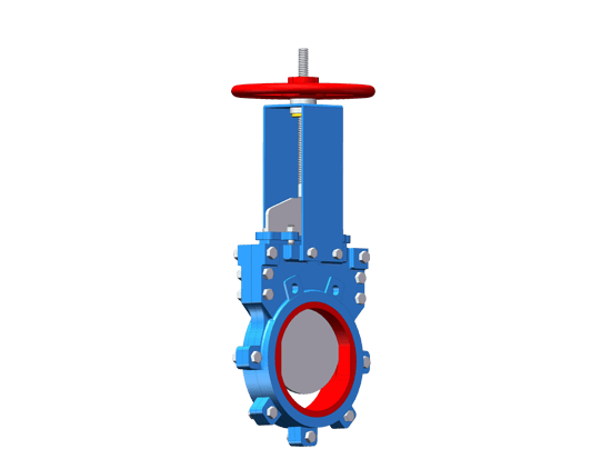 Manual Handwheel Split-type PU Lined Knife Gate Valve