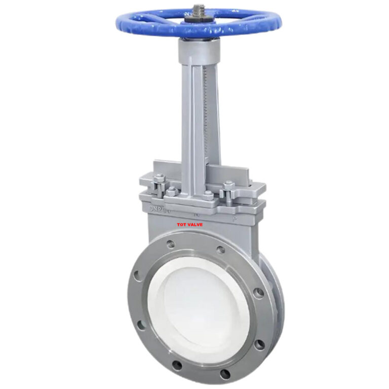 Manual Rising Stem Flanged Ceramic Knife Gate Valve