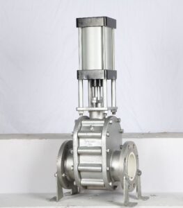 Pneumatic Double Disc Knife Gate Valve