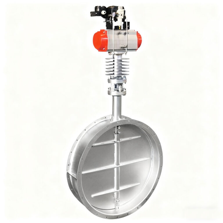 Pneumatic Operated Triple Offset Ventilation Butterfly Valve