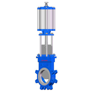 Pneumatic-Round-Port-Lug-Uni-Directional-Knife-Gate-Valve
