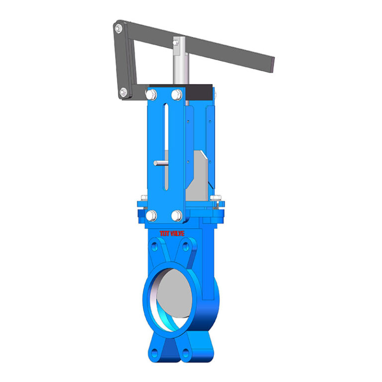 Quick-Action Lever Wafer Rising Stem Round Port Knife Gate Valve