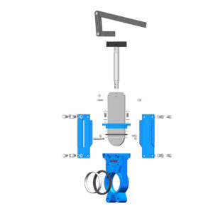 Quick-Action-Lever-Wafer-Rising-Stem-Round-Port-Knife-Gate-Valve-components