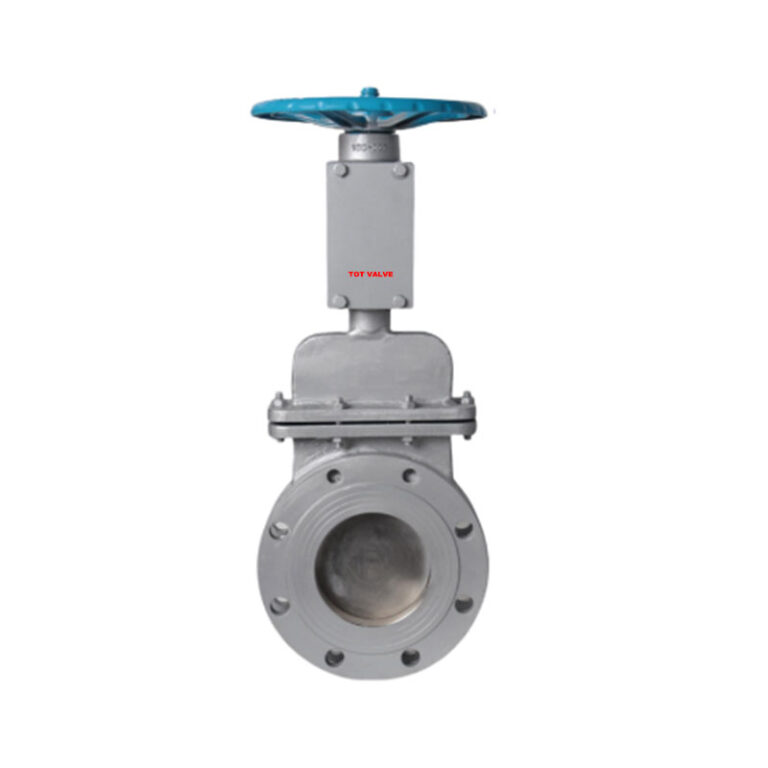 Stainless Steel Round Port Flanged Manual Handwheel Knife Gate Valve