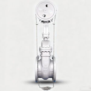 14 Inch ASME Class 150 Cast Steel Gate Valve with Chain Wheel Operator