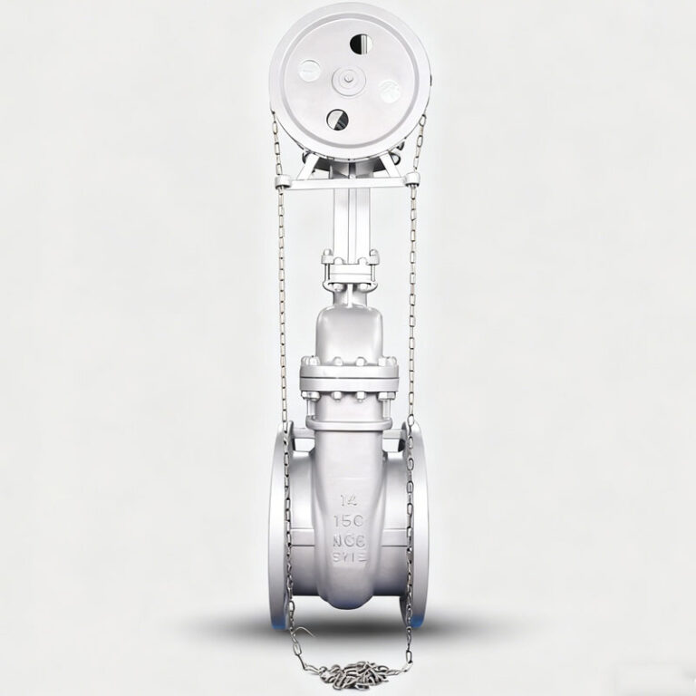 14 Inch ASME Class 150 Cast Steel Gate Valve with Chain Wheel Operator