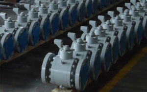 API 6D Flanged Cylindrical Trunnion Ball Valve