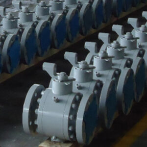 API 6D Flanged Cylindrical Trunnion Ball Valve