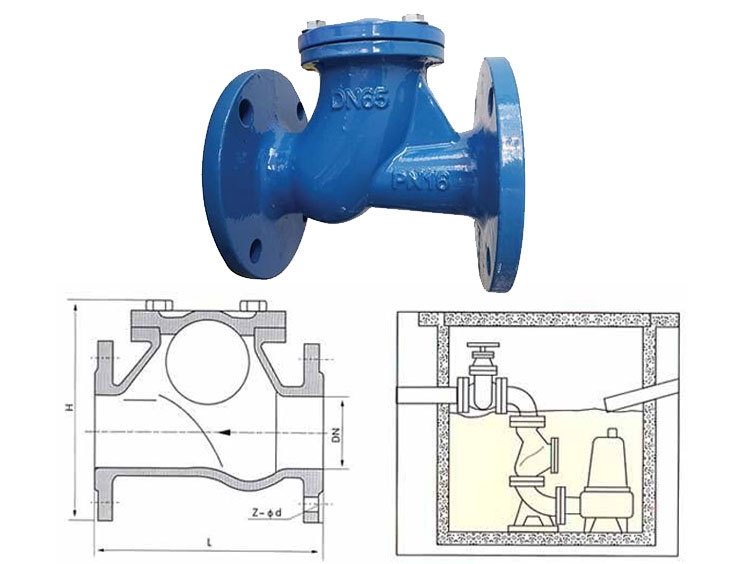 Sewer Pump Check Valve drawing