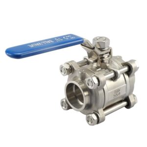 Stainless Steel 3 Piece Socket Weld Ball Valve