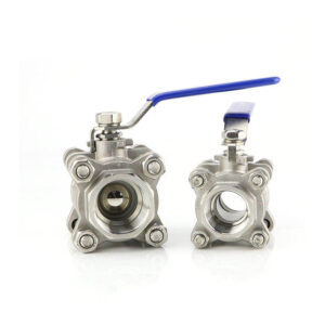 3-Piece Threaded Stainless Steel Ball Valve