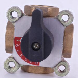 Brass 4-Way Thermostatic Mixing Valve