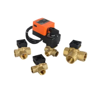 Brass 3 way valve in chilled water system