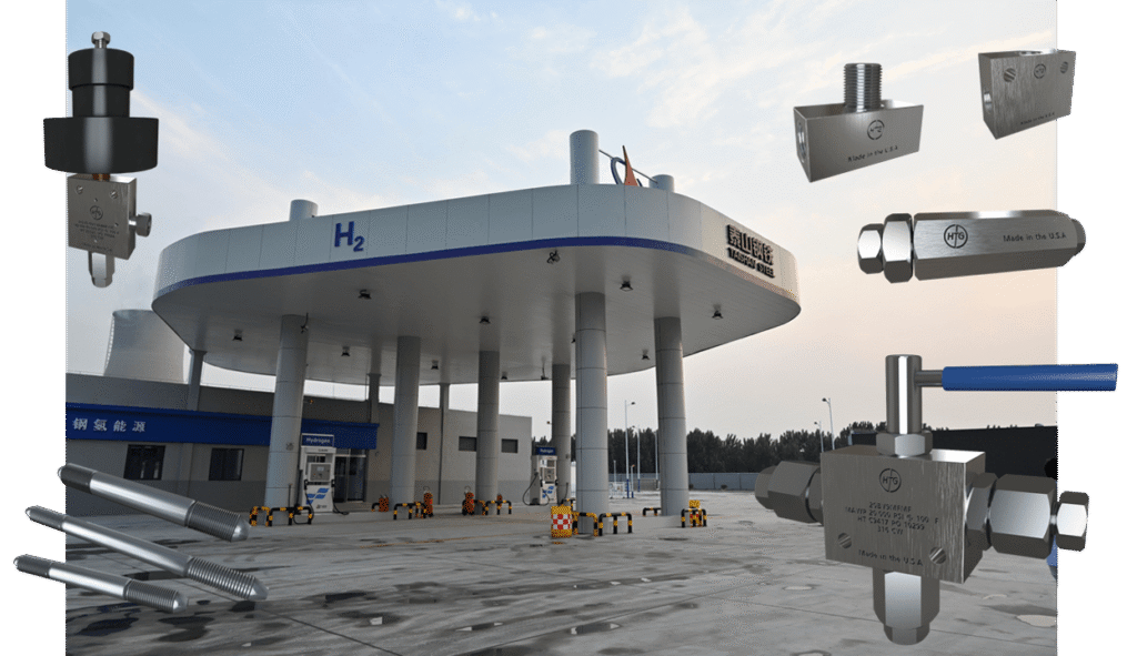Hydrogen refueling station valves