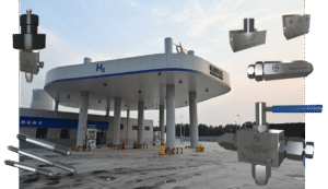 Hydrogen refueling station valves