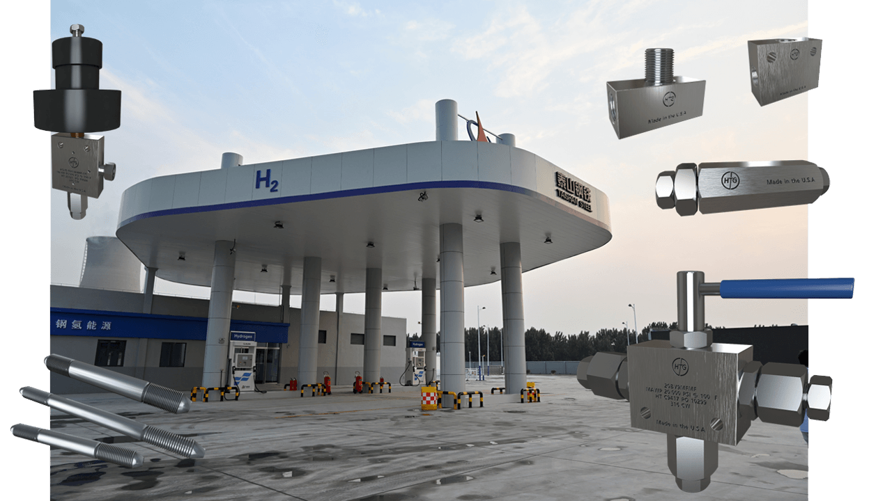Hydrogen refueling station valves