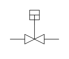 P&ID symbol for Valve Positioner