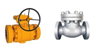check valve and ball valve