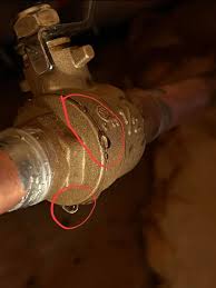 leaking ball valve
