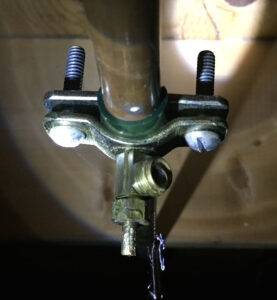 leaking saddle valve