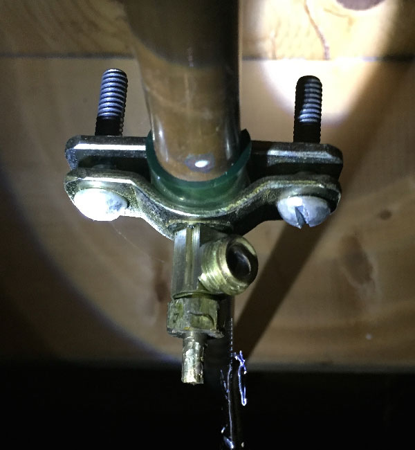 leaking saddle valve