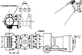 tapping sleeve and valve detail dwg